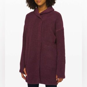 LULULEMON Heathered Arctic Plum Sincerely Sherpa Wrap Size Small